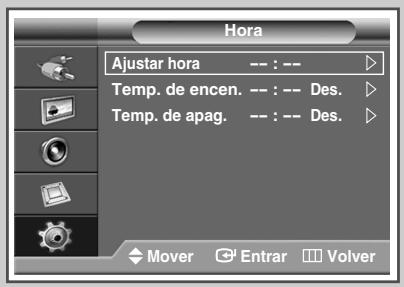SAMSUNG PPM42M7HBP - Ajuste y visualización de la hora actual - 2