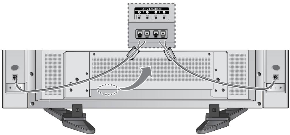 SAMSUNG PPM42M7HBP - Conexión de los altavoces - 6
