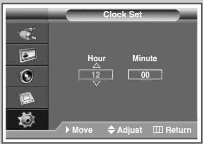 SAMSUNG PPM42M7HBP - Setting and Displaying the Current Time - 3