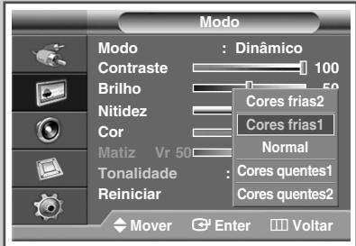 SAMSUNG PPM42M7HBP - Como personalizar os ajustes da imagem - 4