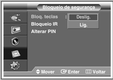 SAMSUNG PPM42M7HBP - Como ativar obloqueio do botao do paine - 3