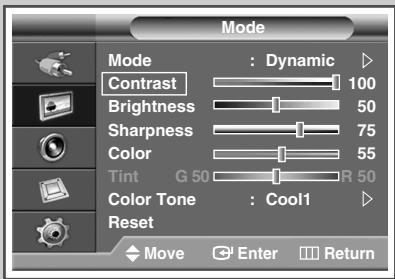 SAMSUNG PPM42M7HBP - Customizing the Picture Settings - 2