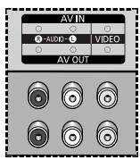 SAMSUNG PPM42M7HBP - Connecting to the Audio/Video Input - 1