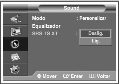SAMSUNG PPM42M7HBP - Ajustando o modo TruSurround XT - 2