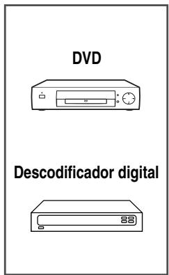SAMSUNG PPM42M7HBP - Conexión a la entrada del receptor de DVD/DTV - 3