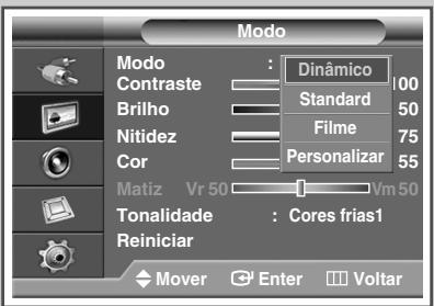 SAMSUNG PPM42M7HBP - Como alterar o padrão de imagem - 3