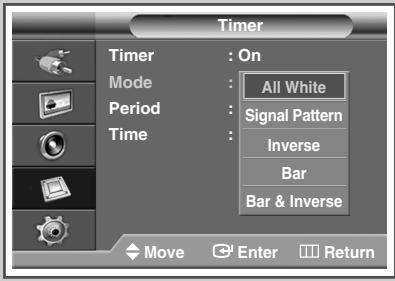 SAMSUNG PPM42M7HBP - Setting the Screen Burn Protection Timer - 3