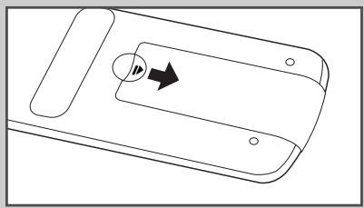 SAMSUNG PPM42M7HBP - Insertion des piles dans la télécommande - 1