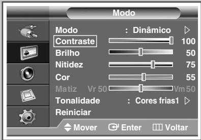 SAMSUNG PPM42M7HBP - Como personalizar os ajustes da imagem - 2