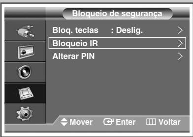 SAMSUNG PPM42M7HBP - Como ativar obloqueio do botão do controle remoto - 2