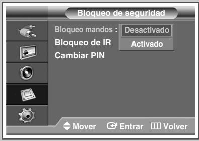 SAMSUNG PPM42M7HBP - Activación del botón delbloqueo del panel - 3