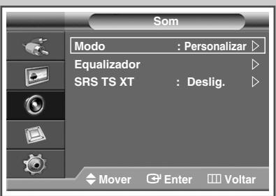 SAMSUNG PPM42M7HBP - Ajustando o modo TruSurround XT - 1