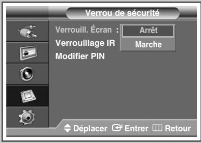 SAMSUNG PPM42M7HBP - Verrouillage des touches sur le panneau de commande - 3
