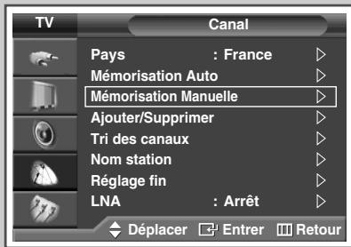 SAMSUNG PS-42S5H - Mémorisation manuelle des canaux - 1