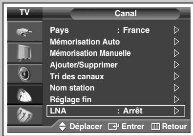 SAMSUNG PS-42S5H - Utilisation de la fonction LNA (amplificateur à faible bruit) - 1