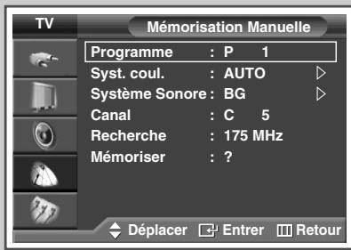 SAMSUNG PS-42S5H - Mémorisation manuelle des canaux - 2