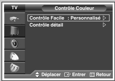 SAMSUNG PS-42S5H - Réglage du mode contrôle couleur (contrôle facile) - 2
