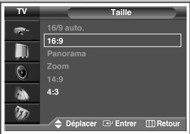 SAMSUNG PS-42V4S - Positionnement et dimensionnement de l'écran à l'aide du zoom - 4