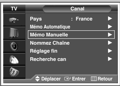 SAMSUNG PS-42V4S - Mémorisation manuelle des canaux - 1