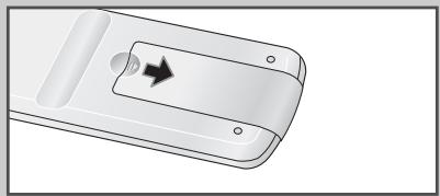 SAMSUNG PS-42V4S - Insertion des piles dans la télécommande - 1