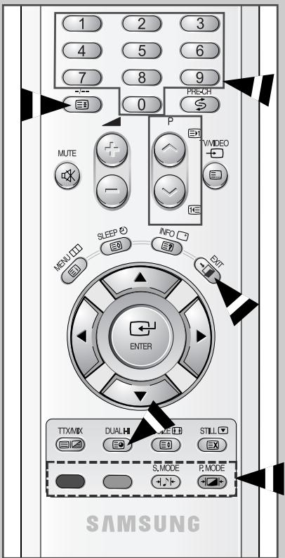 SAMSUNG PS-42V4S - Sélection d'une page télétexte - 1