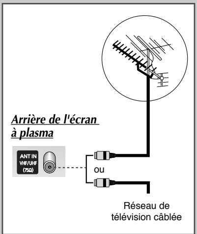 SAMSUNG PS-42V4S - Branchement à un réseau de télévision câblée ou hertzienne - 1