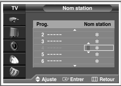 SAMSUNG PS-42V4S - Attribution de noms aux canaux - 4