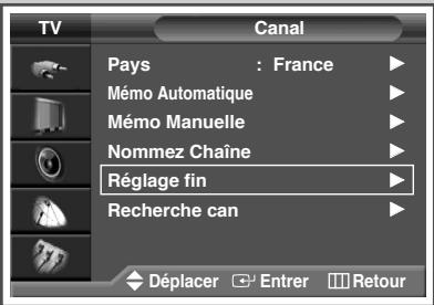 SAMSUNG PS-42V4S - Utilisation de la syntonisation fine - 1