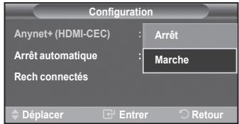 SAMSUNG PS-50Q91H - Extinction automatique d'un appareil anynet+ lorsque le téléviseur est mis hors tension - 2