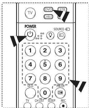 SAMSUNG PS-50Q91H - Réglage de la télécommande pour piloter votre lecteur DVD - 1