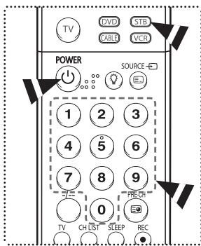 SAMSUNG PS-50Q91H - Réglage de la télécommande pour piloter votre décodeur - 1