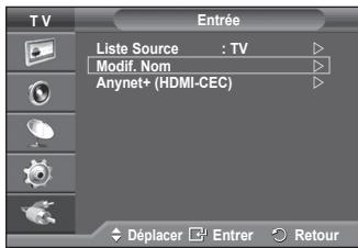SAMSUNG PS-50Q91H - Modification du nom des périphériques - 1