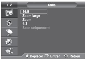 SAMSUNG PS-50Q91H - Sélection de la taille de l'image - 2
