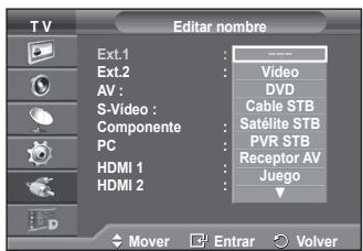 SAMSUNG PS50A416C1D - Puede dar un nombre a la fuente externa. - 2