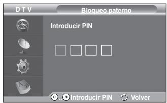 SAMSUNG PS50A416C1D - Bloqueo paterno / Cambiar PIN - 4