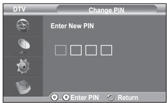 SAMSUNG PS50A416C1D - Change PIN / Parental Lock - 5