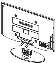 SAMSUNG PS50A416C1D - Cómo montar la base del soporte (según el Modelo) - 1