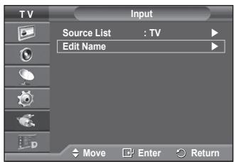 SAMSUNG PS50A416C1D - You can give a name to the external source. - 1