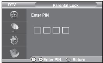 SAMSUNG PS50A416C1D - Change PIN / Parental Lock - 4