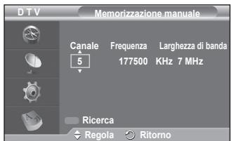 SAMSUNG PS50A416C1D - Memorizzazione manuale - 6