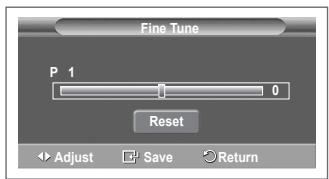 SAMSUNG PS50A416C1D - Fine Tuning Channel Reception - 2