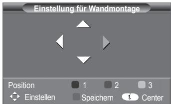 SAMSUNG PS50A416C1D - Abspeichern der Position - 2