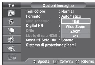 SAMSUNG PS50A416C1D - Posizionamento e ridimensionamento dello schermo tramite lo Zoom - 1