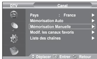 SAMSUNG PS50A416C1D - Mémorisation manuelle - 5