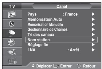 SAMSUNG PS50A416C1D - Attribution de noms aux canaux - 1