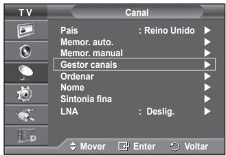 SAMSUNG PS50A416C1D - Adicionar/Bloquear canais - 1