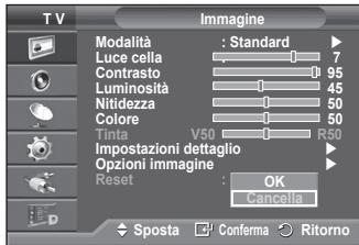 SAMSUNG PS50A416C1D - Ripristino delle impostazioni predefinite dell'immagine - 1
