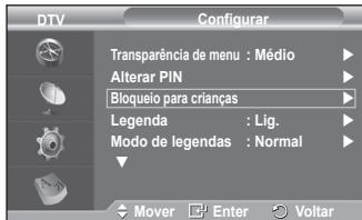 SAMSUNG PS50A416C1D - Bloqueio paracriancas/Alterar PIN - 3