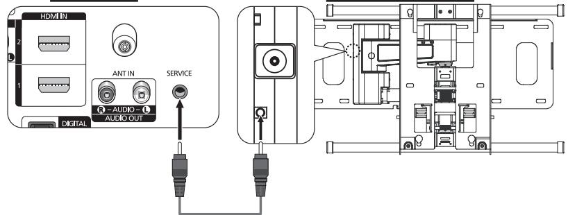 SAMSUNG PS50A416C1D - Aanpassen van de muurbevestiging (apart verkrijgbaar) - 1