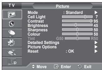 SAMSUNG PS50A416C1D - Viewing the Menus - 1